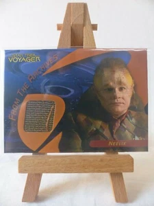 STAR TREK 40th anniversary Costume Wardrobe Card Neelix Voyager #C17 - Picture 1 of 3