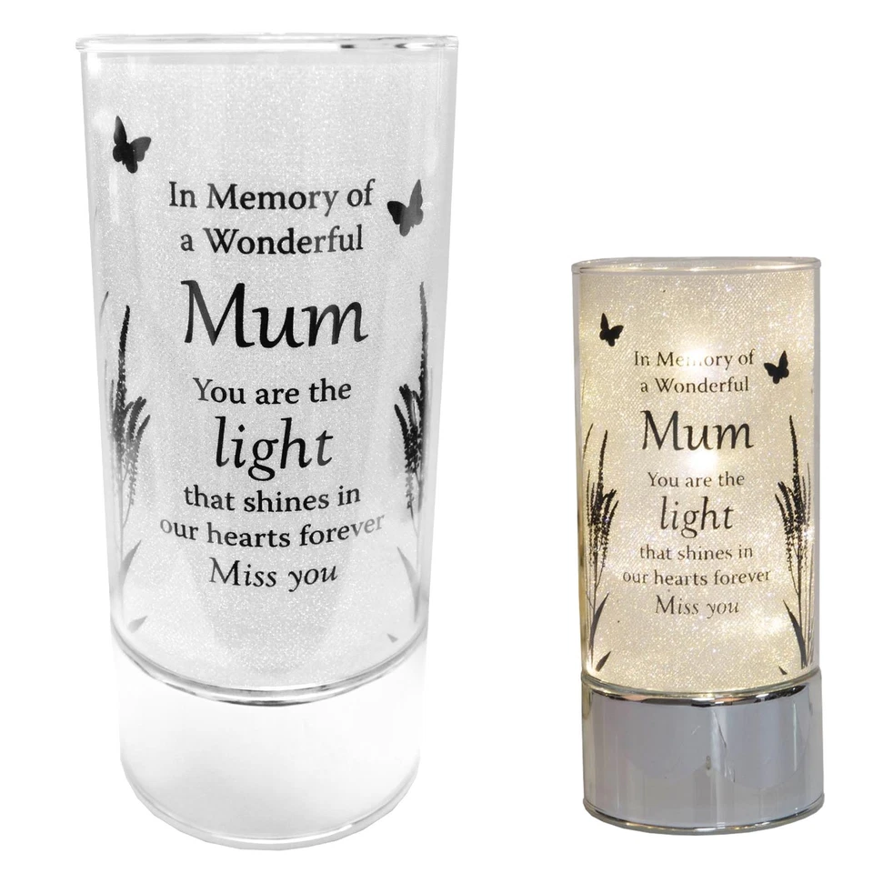 Thoughts of you Memorial Tube Light, Mum - Silver