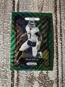 Malik Willis 2023 Panini Prizm Green Wave Prizm #289 Tennessee Titans - Imagen 1 de 2