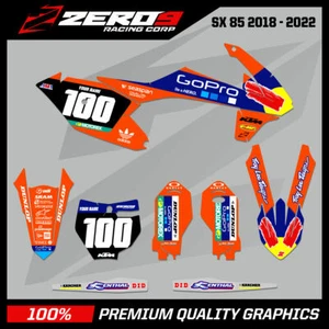 Custom MX Graphics Kit: KTM SX 85 2006 - 2021 - PRO G ORANGE - Picture 1 of 8