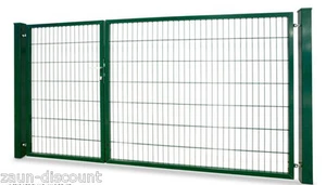 Gartentür Vario Compact H180xB276cm verzinkt Gittermatte Doppelstabmattenzaun - Bild 1 von 7