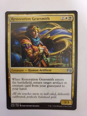 MTG Magic The Gathering Card Restoration Gearsmith Creature Human Artificer  - Image 1 of 2