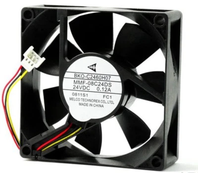 MMF-08C24DS-FC1 Mitsubishi inverter Cooling Fan BKO-C2460H07 8CM 24V 0.12A - Image 1 of 3