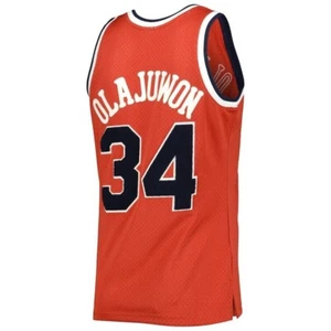 Maglia Mitchell & Ness Houston Rockets 1993 Olajuwon SWINGMAN fuori campo ciniglia - Foto 1 di 8