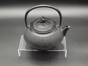 Tetsubin Japanese Teapot Traditional Cast Iron Tea Kettle 6x6x4.5" SS Screen - Picture 1 of 11