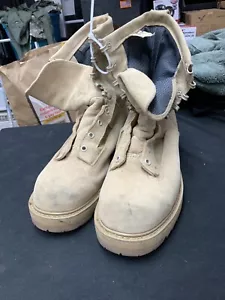 Bates 03-D-0321 Desert Tan Suede Steel Toe Military Boots Gore-Tex Men's 7 W - Picture 1 of 5