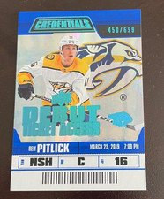 2019-20 Upper Deck Credentials Debut Ticket Access Rem Pitlick Rookie 450/699