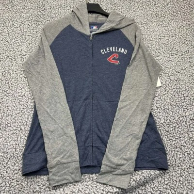 Cleveland Indians Guardians Hoodie Women Medium MLB Full Zip Long Sleeve New M - Image 1 of 4