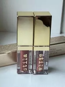 NIB STILA Double Dip Suede Shade and Glitter & Glow Liquid Eye Shadow HOT TAMALE - Imagen 1 de 1