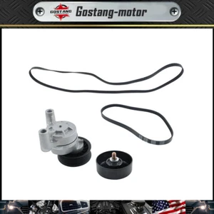 Serpentine Belt Tensioner Pulley Kit For Chevy Silverado 1500 GMC Yukon Cadillac - Foto 1 di 16