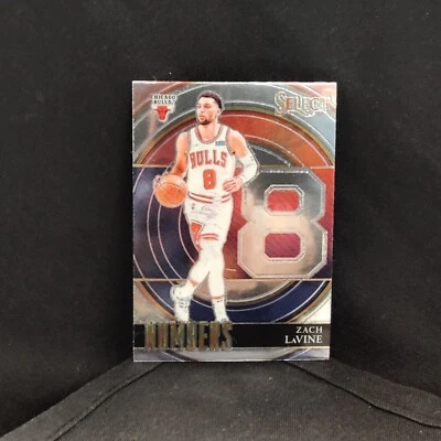 2021  Panini Select Numbers Silver Prizm #39 Zach LaVine Basketball Card M3 - Image 1 of 2
