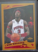 2005-06 Topps Chrome Gold Refractor #70 Ben Wallace No 58 of 99