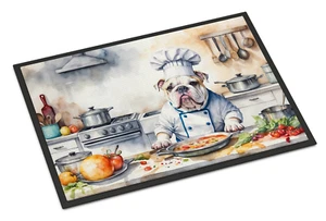 English Bulldog The Chef Doormat - Durable & Stylish Welcome Mat - Picture 1 of 6