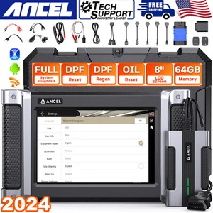 ANCEL HD8000 Diesel Heavy Duty HD Truck Scanner DPF Regen OBD2 Diagnostic Tool  - Picture 1 of 19