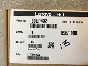 00UP492 NEW LENOVO SSD PM981 1TB 2280 M.2 NVMe Lenovo MZ-VLB1T00 00UP736 - Afbeelding 1 van 3