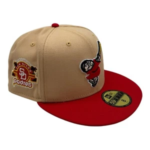 New Era 59Fifty San Diego Padres Candied Pecan Hat Cap Size 8 San Diego Stadium - Picture 1 of 9