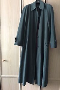 90’s Cloud Nine Trench Coat Outer Teal Inner Purple Detachable Extra Long Size12