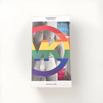 MICHAEL KORS RAINBOW MEN'S BOXER BRIEFS UNDERWEAR 4 PACK SIZE S NWT - Image 1 of 4