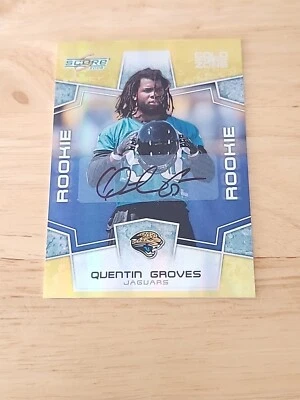 2008 Score Select Gold Zone Signatures /50 Quentin Groves #372 Rookie Auto RC $$ - Image 1 of 2