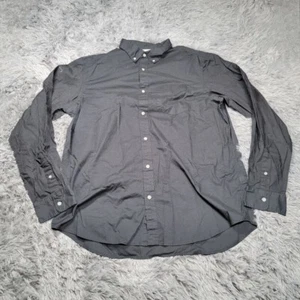 Old Navy Shirt Mens XLT Gray Regular Fit Button Down Long Sleeve Pocket Collared - Picture 1 of 7