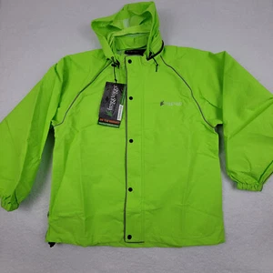 Frogg Toggs Road Toad Reflective Jacket Mens Medium M Hi-Vis Green FT63133-48 - Picture 1 of 8