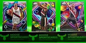 2023-24 Topps Cosmic Chrome Basketball Portland Trail Blazers 3-Card Rookie Lot - Bild 1 von 8