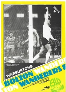 BOLTON WANDERERS v CHELSEA 16th JANUARY 1982. (FREEPOST IN THE UK). - Picture 1 of 2