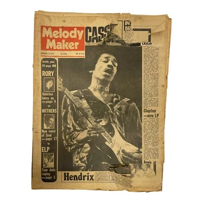 Melody Maker November 25, 1972 Jimi Hendrix Bill Withers Paul McCartney ELP - Image 1 of 3