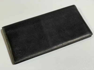 Dunhill / Leather Long Wallet / Black Leather / 10 Card Slot / Bill / Wide Slot - Image 1 of 4