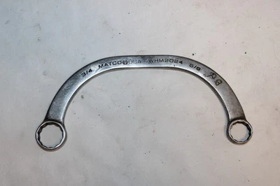 MATCO Tools WHM2024 SAE 3/4" & 5/8" Box End Obstruction Half Moon Wrench 12PT - Image 1 of 4
