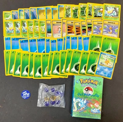 1999 Pokemon Base Set Overgrowth Theme Deck Not Sealed Missing Rule Book - Image 1 of 4