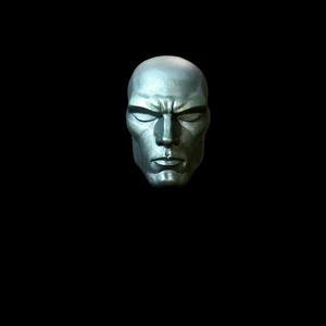 Marvel Legends Custom Silver Surfer Head Cast PAINTED. - Bild 1 von 7