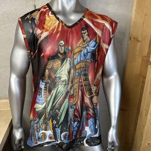 Claudio Nucci Sheer Jersey Tank Top Warriors Men’s XL All Over Print - Picture 1 of 5