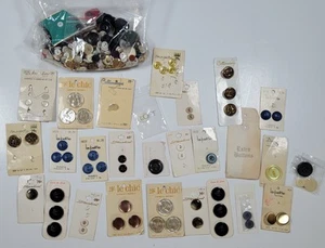Button Lot Vintage New on Card and Misc   - Picture 1 of 8