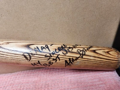 VTG Alan Bannister AUTOGRAPHED Game BAT Lousiville Slugger C243 "DiMag" ESTATE - Image 1 of 4