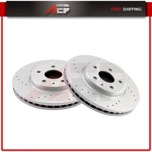 Rotores de freno delanteros perforados y ranurados para Chevrolet Bolt Cruze Volt Sonic Par - Imagen 1 de 2