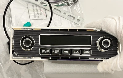 Retro Style Single DIN Car Stereo – Bluetooth Vintage Radio AM FM USB AUX Classi - Image 1 of 4