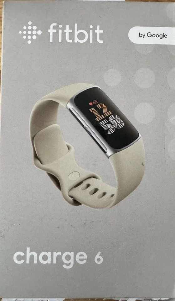 Fitbit Charge 6 rastreador fitness (porcelana/prata) - Novo!!! - Imagem 1 de 1