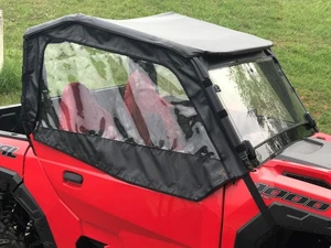 Polaris General 2016-2023 Soft Vinyl Side Door Upper Enclosures Custom | Black - Picture 1 of 1