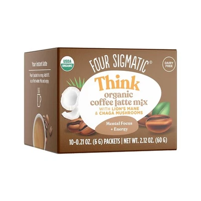 Mushroom Coffee Latte de Four Sigmatic | Alternativa de dosis diaria | Orgánico...  Foto 1 de 4