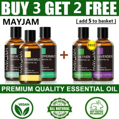 MAYJAM Ätherische Öle 30ml Rein Aromatherapie Duftöl für Diffusor Luftbefeuchter