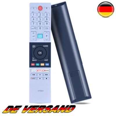 MARKENLOS CT-8543 Fernbedienung für Toshiba LED TV 40L2863DG 32L3963DA 32L3863DG 32W2863DG