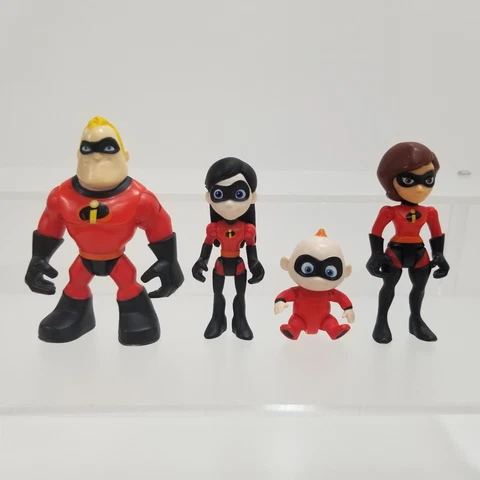 Jakks Pacific: The Incredibles 2 Junior Supers Figures - Lot of 4 Cover