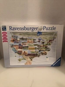 Ravensburger vom Meer bis zum glänzenden Meer - USA - 1000-teiliges Puzzle Neu Versiegelt - Bild 1 von 12
