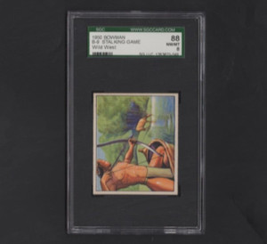 1949 Bowman Wild West B9 Stalking Game SGC 8