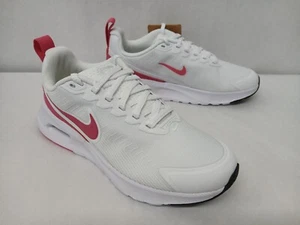 Nike Women's Air Max Nuaxis Running Shoes HF1233-100 White Aster Pink Sz 8 - Picture 1 of 10