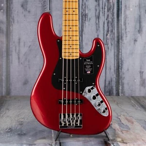 Fender American Ultra II Jazz Bass V 5-String, Sinister Red - Picture 1 of 9