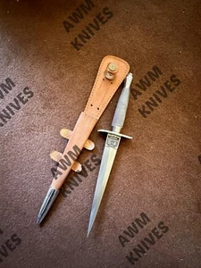 The British Army Fairbairn Sykes Commando fighting knife 1st pattern boot dagger - Picture 1 of 6