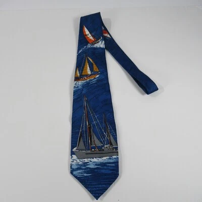 Corbata de vela High Society OF Boston azul multicolor Foto 1 de 4