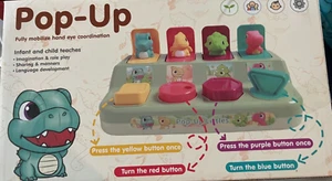 Juguete sensorial Montessori de dinosaurio emergente de causa y efecto para niños pequeños 1-3, temprano... - Imagen 1 de 5